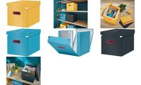 LEITZ Boîte de rangement Click & Store Cosy, cube, jaune (80534719)