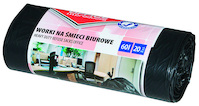 Worki na śmieci biurowe OFFICE PRODUCTS, mocne (LDPE), 60l, 20szt., czarne