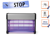 Insektenvernichter ohne Chemie 2x10W UV A-Lampe für 80m², hängend / stehend