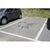 RS PRO Parkplatzbarriere Stahl Rot, Silber Parkplatzsperre klappbar, H.Barr. 396mm B. Barr. 755mm