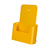 Prospekthalter / Wandprospekthalter / Prospekthänger / Tisch-Prospektständer / Prospekthalter „Color“ | gelb DIN A4 40 mm