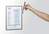 Durable DURAFRAME NOTE Magnetic Document Frame for Metal | A4 Silver