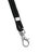 Durable Soft Recycled Fabric Lanyards with Safety Release| 10 Pack | Black
