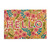Relaxdays Fußmatte Kokos, Hello Schriftzug & Blumen-Motiv, Türvorleger innen & außen, Kokosmatte 40x60cm Türmatte, bunt