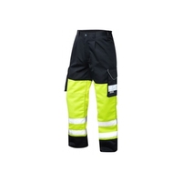 Leo CT01 Bideford Yellow/Navy Cargo Trousers Tall Leg - Size 38''