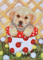 Diamond Painting Kit: Pup In Pot