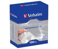 Softpack Sleeve f.1Disc(100-Pack) VERBATIM 49976