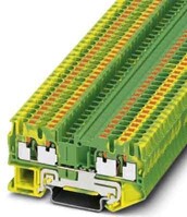 Schutzleiter-Reihenklemme 5,2 mm, grün-gelb PT 2,5-QUATTRO-PE