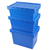 Heavy Duty Plastic Box Euro Stackable Container With Lid - 58 Litres