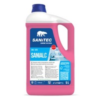 Detergente alcolico solventato asciugarapido Sanitec Sanialc con floralcool e antibatterico - 5 L/5 kg