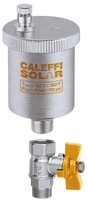 CALEFFI 250131 Automatischer Schnellentlüfter Solar 3/8Zoll mit Kugelhahnabsper