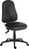 Ergo Comfort Air High Back PU Ergonomic Operator Office Chair without Arms Black - 9500AIR-PU -