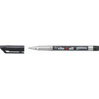 Stabilo Write-4-All Permanent Marker Fine Tip 0.7mm Line Black (Pack 10)