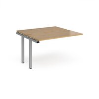 Adapt sliding top add on units 1200mm x 1200mm - silver frame and oak top