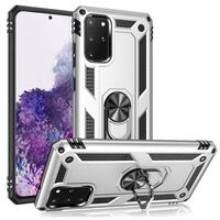 NALIA Ring Cover compatible with Samsung Galaxy S20 Plus Case, Shockproof Kickstand Back Skin with 360° Finger Holder, Slim Protective Hardcase & Silicone Bumper, for Magnetic C...