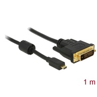 Delock Kábel - 83585 (micro HDMI -> DVI-D (24+1), apa-apa, 1m)