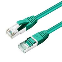 CAT6A S/FTP 0.25m Green LSZH Shielded Network Cable, LSZH, AWG26 CU Netzwerkkabel
