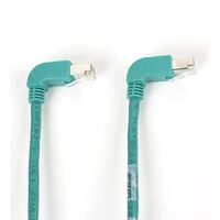 CAT6 90 DWN TO DWN SHLD PATCH , CABLE GREEN 1FT ,