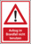 Brandschutz-Kombischild - Gefahrstelle, Aufzug im Brandfall nicht benutzen