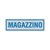 Cartello di Segnalazione - Magazzino - 165x50 mm - 96696 (Blu e Argento Conf. 10