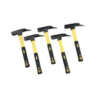 Set of roofing hammers with fibreglass handle