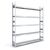 Wide span boltless shelving unit, zinc plated