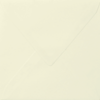 Briefumschlag quadratisch 14x14cm 100g/qm nassklebend elfenbein