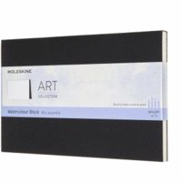 Zeichenblock Aquaellpapier Large A5 200g/qm Softcover schwarz