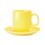Olympia Heritage Stacking Mugs in Yellow - Porcelain - 300ml - Pack of 6