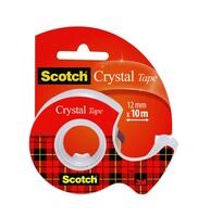 Scotch® Crystal Klebeband, 12 mm x 10 m, 1 Rolle + Handabroller