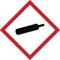 COSHH GHS compressed gas symbol label