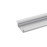 Einbauprofil FLACH 12 - für LED Strips bis 1.22cm Breite, mit Seitenflügeln, Länge 100cm
