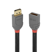 0.5m DisplayPort 1.4 Extension Cable, Anthra Line