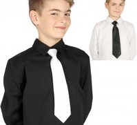 Corbata en varios colores para niños Negro