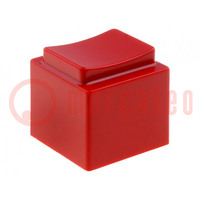 Button; full housing; red; MEC15401,MEC15451