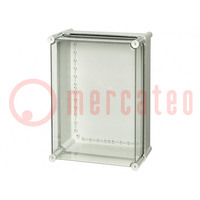 Enclosure: multipurpose; X: 278mm; Y: 378mm; Z: 180mm; SOLID; grey