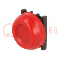 Switch: push-button; 30mm; Stabl.pos: 1; red; none; IP66; KP6; Ø30mm