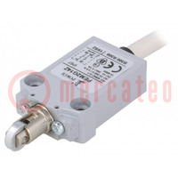 Limit switch; transversal metal roller Ø12mm; NO + NC; 5A; IP67