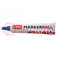 Verf; acryl; blauw; 3mm; MARKER BALL; Tip: rond; -20÷70°C,max.200°C