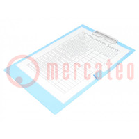 Clipboard; ESD; A4; 1pcs; Application: for storing documents; PVC