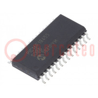 IC: microcontroller PIC; 14kB; 32MHz; 2,3÷5,5VDC; SMD; SO28; PIC16