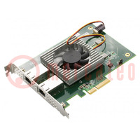 Soros port kártya; PCI,PCIe x4 Gen.2; RJ45 x2; 10Gbps; 0÷60°C