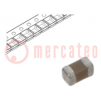 Condensateur: céramique; 100nF; 16V; X7R; ±10%; SMD; 0402