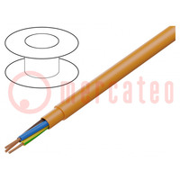 Wire; PUR-ORANGE-JB; 3G0.75mm2; unshielded; 300V,500V; Cu; orange