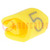 Jelölések; Jelölés: 5; 3÷5mm; PVC; sárga; -30÷80°C; THT; UL94V-0
