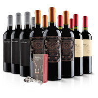 12 Bottle Red Selection with Aerator