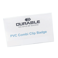 Durable CombiClip NameBadge 54x90mm Pk50