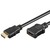Przedłużacz do kabli video HDMI M - HDMI F, HDMI 1.4 - High Speed with Ethernet, 5m, pozłacane złącza, czarny