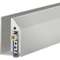 Produktbild zu PLANET Türdichter KG-A10 schmal RD,959mm,einseitig,Alu Edelstahl eloxiert(INOX)