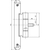 Skizze zu SIMONSWERK Türband VN 3747/100 Compact 3D, Edelstahl matt